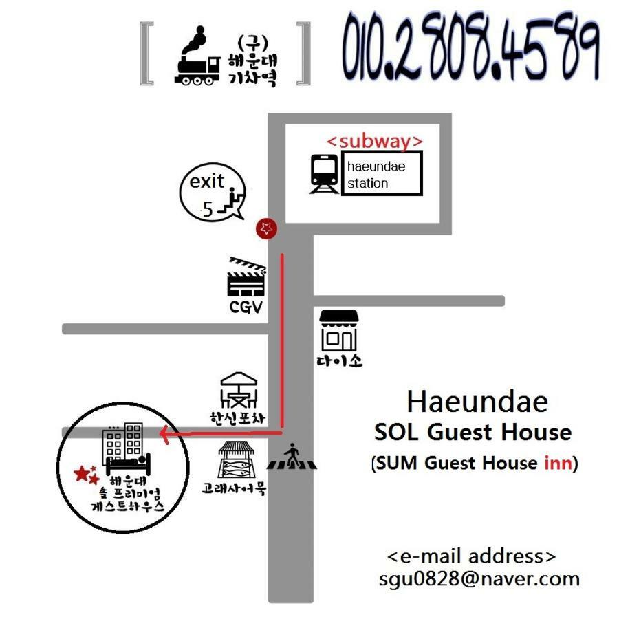 Sol Guest House_Haeundae Busan Exterior foto